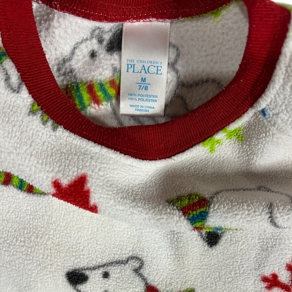 Polar Bear Christmas Pajamas sz 7/8 - Picture 4 of 5